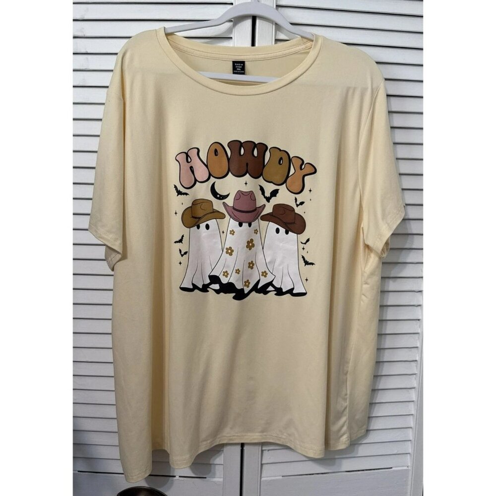 Halloween Classic Graphic Tee T-Shirt Ghost 4x  Cute